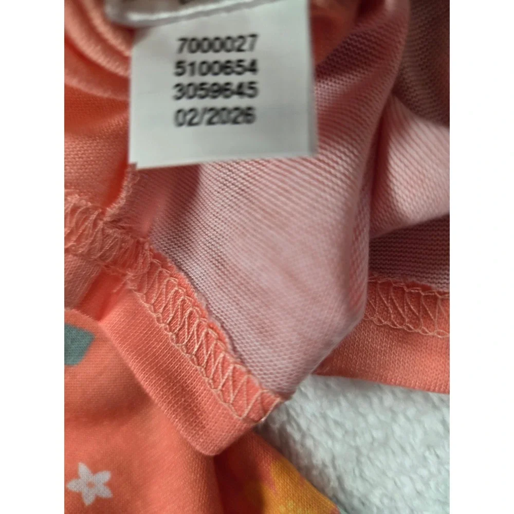 Disney Moana Girls Pajama Set Size 8 Coral Pink Flutter Sleeve Top Shorts NEW